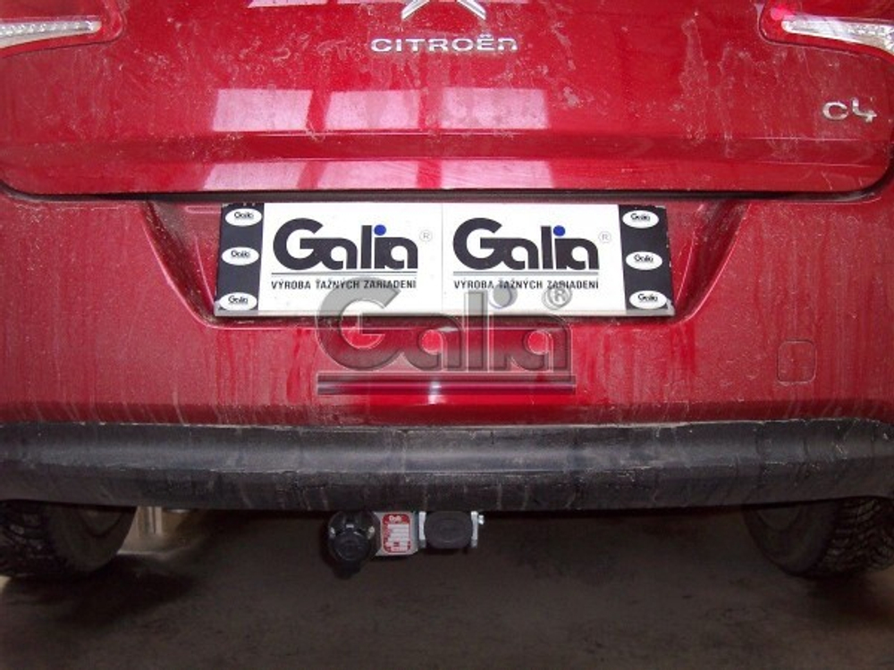 Фаркоп оцинкованный Galia C038A для Citroen C4 седан/хетчбек 2004-2010, 2010-, Peugeot 307, 308 хетчбек 3/5 дверей 2001-2007, 2007-2012(паспорт и сертификат в комплекте)(без электрики)