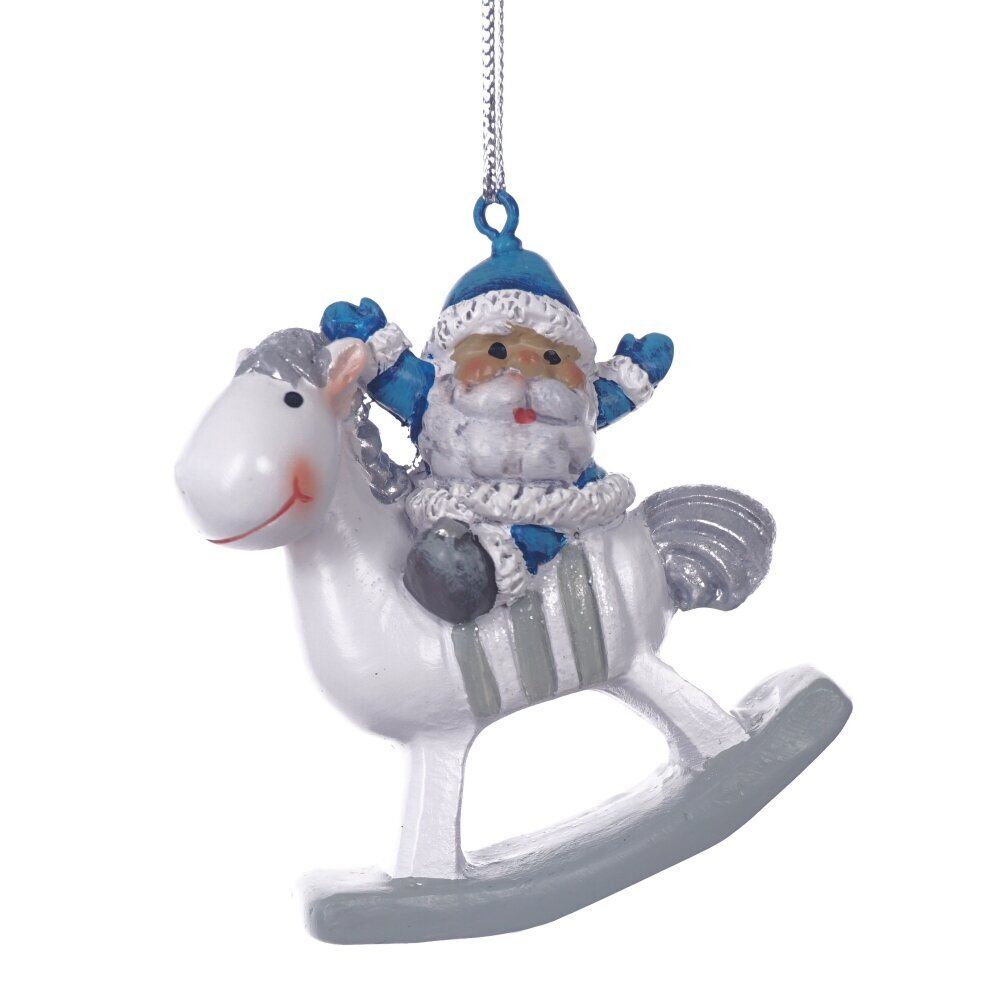 GAEM Фигурка декоративная подвесная "Ангел/Дед Мороз", L5,5 W2 H6 см, 4в.