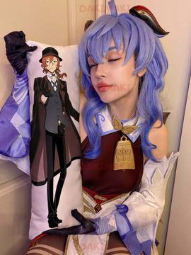 Мини дакимакура Чуя Накахара из Великий из бродячих псов арт. M0299, 60х20 см