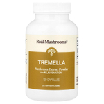 Real Mushrooms, Tremella, порошок экстракта грибов, 120 капсул