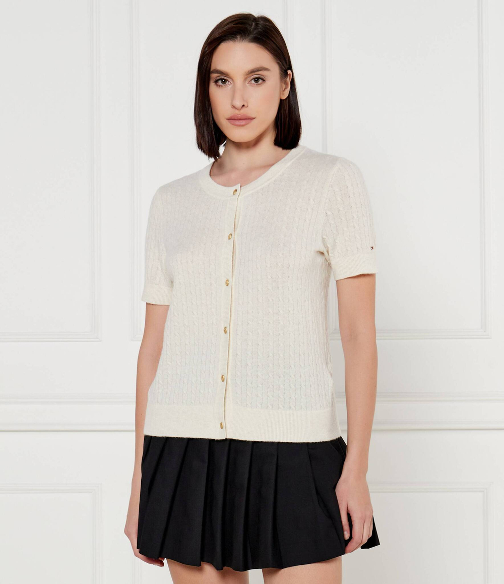 Шерстяной кардиган Tommy Hilfiger - экрю(WW0WW43958)