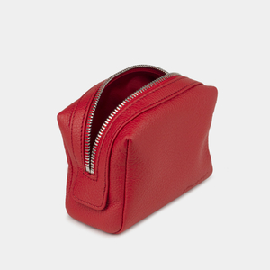 Несессер Mignon из кожи теленка красного цвета