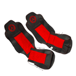 Чехлы Mercedes AXOR после 2014 года Высокие сиденья (экокожа, черный, красная вставка)