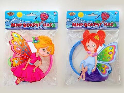 Бубен, яркие цвета, 2 вида в ассорт., в пакете 16,5*20,5*3,5 см. (YAKO)