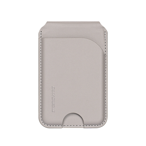 Магнитная подставка картхолдер серого цвета от Dux Ducis, серия Neva Series Magnetic Wallet Stand