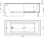 Акриловая ванна Aquanet Grace 170x70 (с каркасом)