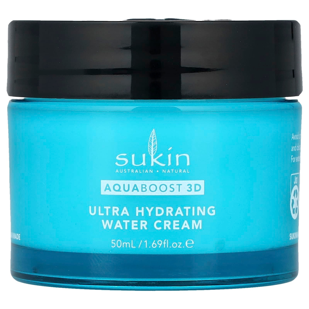 Sukin, AquaBoost 3D, водный гель-крем с гиалуроновой кислотой, 50 мл (1,69 жидк. Унции)
