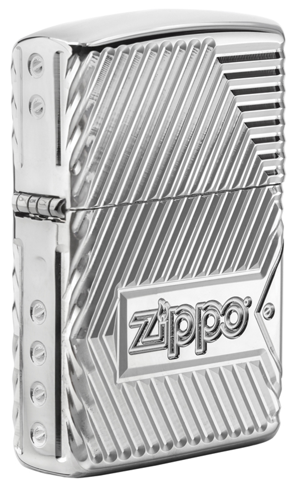 29672 Зажигалка ZIPPO Armor High Polish Chrome, латунь/сталь, серебристая, глянцевая, 38x13x57 мм