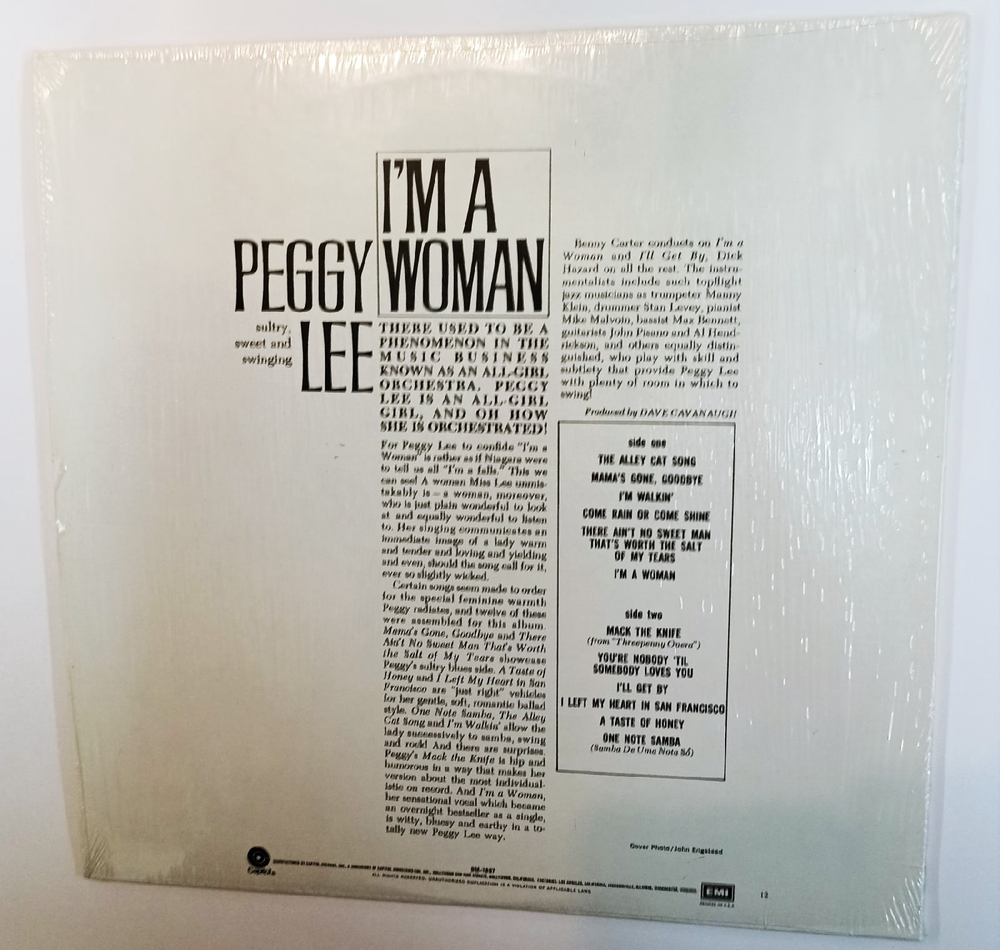 Peggy Lee I am A Woman (US 1977)