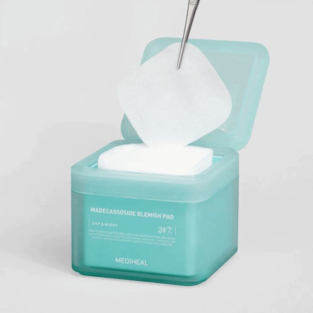 Успокаивающие тонер-пэды с мадекассосидом Mediheal Madecassoside Blemish Pad