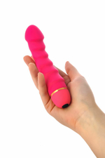 A-Toys G-Spot 16 см – розовый рельефный вибростимулятор точки G, 20 режимов