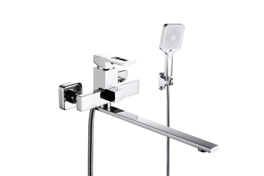 Смеситель для ванны V193541 однорычажный, длинный, хром