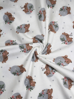 Фланелевая пелёнка Лесной ёжик 90*130