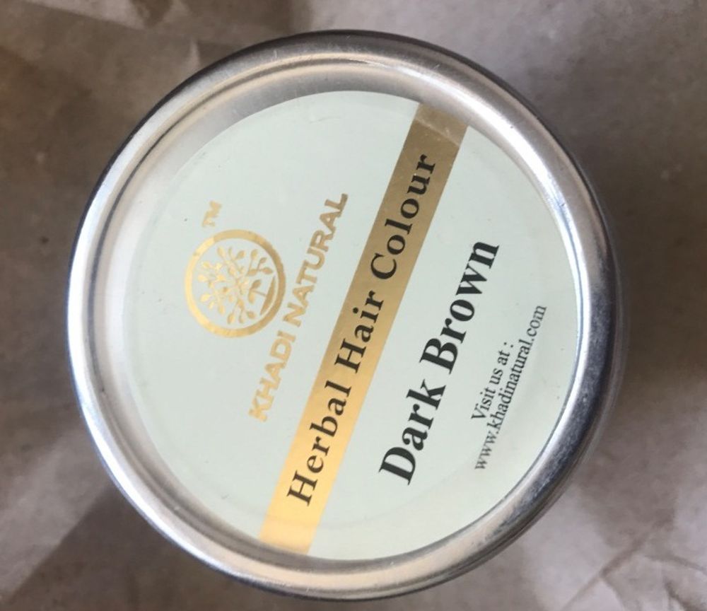 Темно-коричневая хна для волос Khadi Natural Dark brown, 150 г