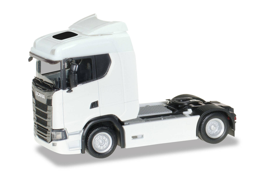 Тягач Scania CS 20 с низкой крышей, белый