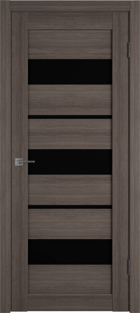 Дверь Atum 23 / Grey / Black Gloss / Владимирские двери
