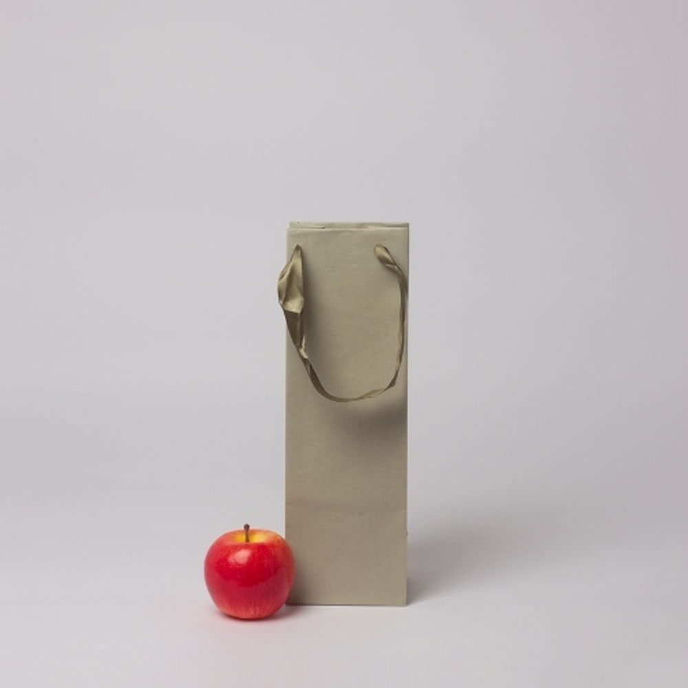 Пакет 11x34x9, светло-оливковый, лента, имитлин VIP