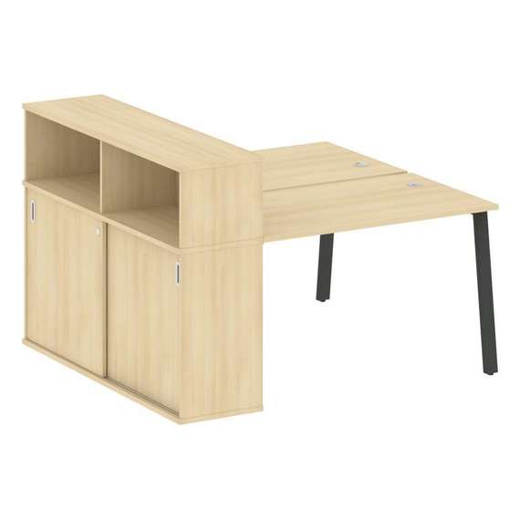 Метал Систем Рабочая станция с шкафом-купе на А-образном м/к БА.РС-СШК-2.2 Т