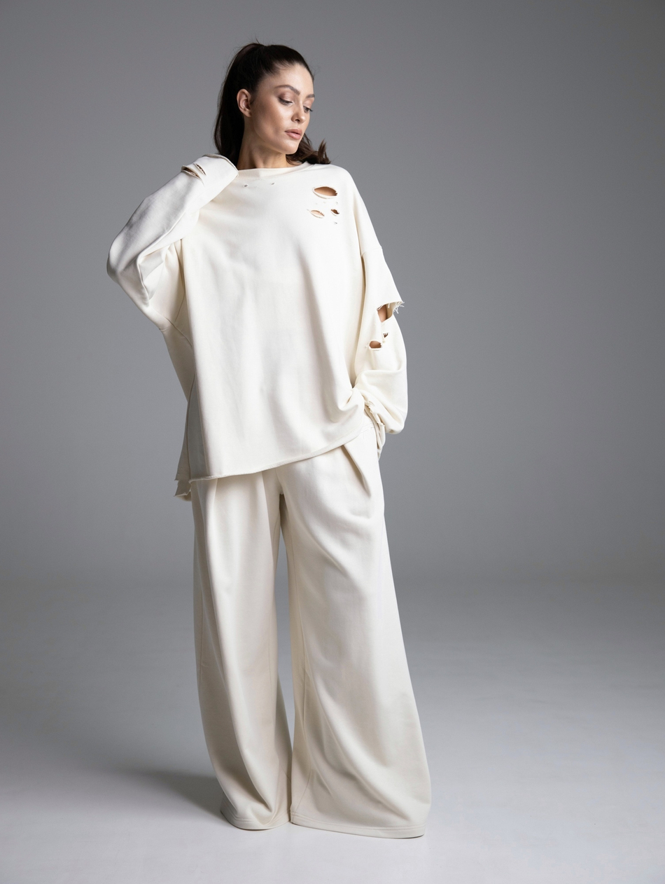 Брюки широкие "ЯR 24' тофу