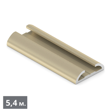 СТАНДАРТ Направляющая распашных дверей (5,40 м) золото матовое (AL) (AS0044) Aristo