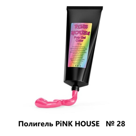 Pink House Полигели 028 ярко-розовый 15 гр.