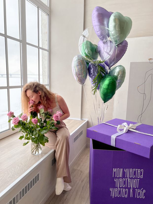 "Эхо весны" (набор из 9 шаров в коробке) №2277