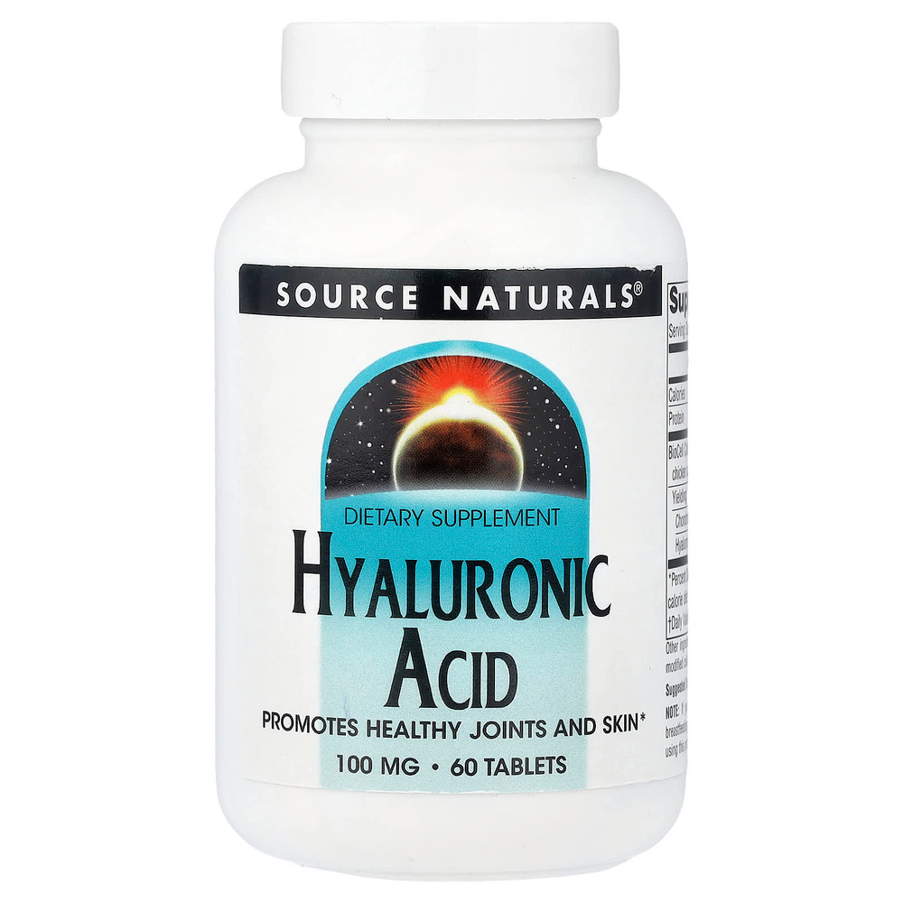 Source Naturals, гиалуроновая кислота, 60 таблеток