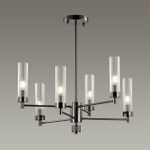 5275/6C CLASSI LN23 37 черный хром Люстра потолочная E14 6*40W 220V KAMILLA