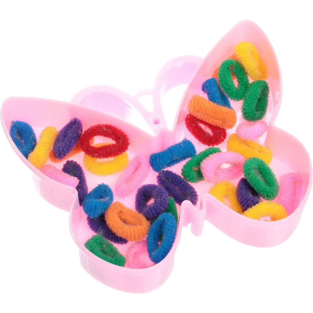 Резинка для волос 35шт «Loyal friend - Бабочка», 9,5*11,5см (пакет с подвесом)