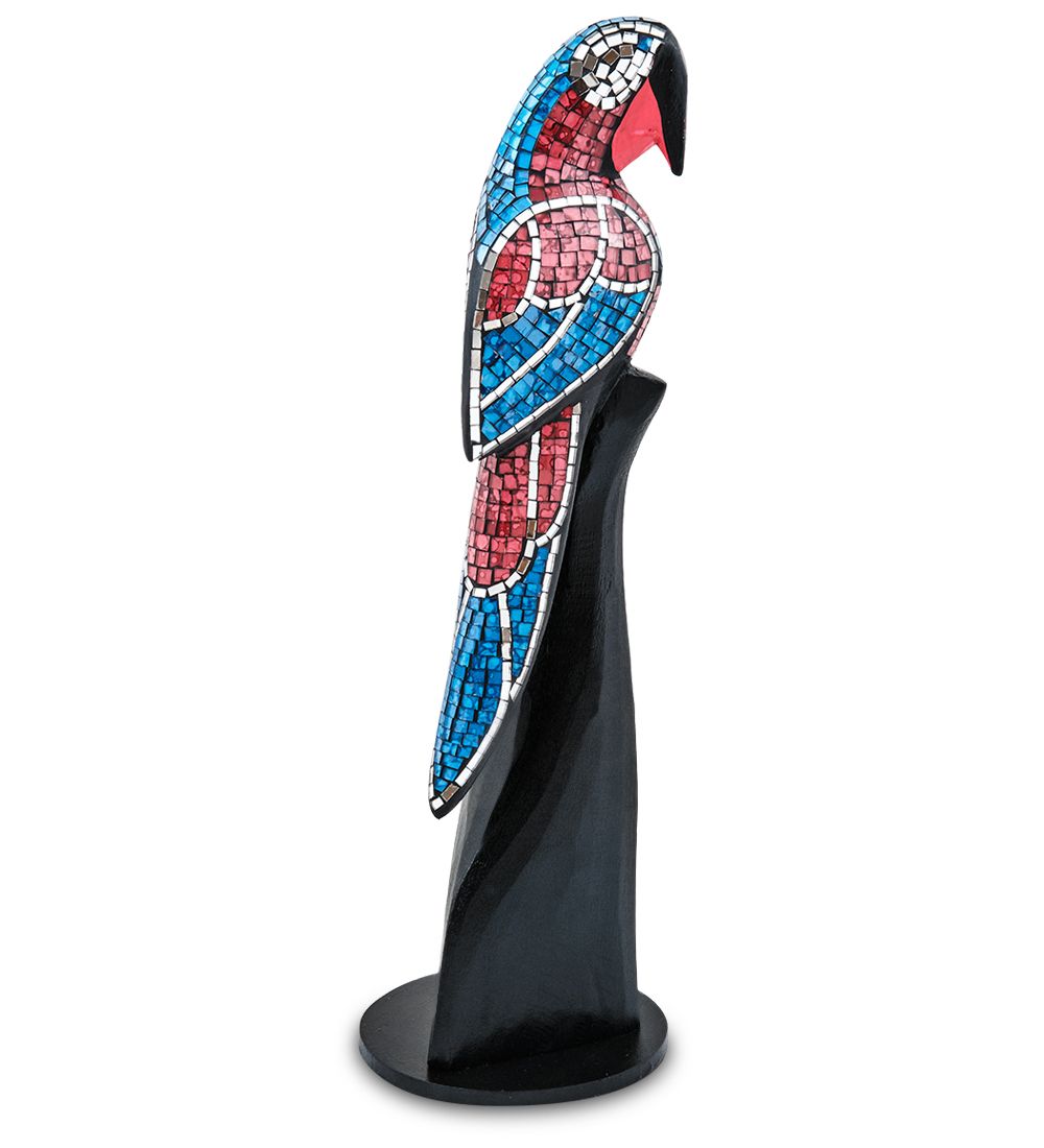 Decor and Gift 23-028-01 Н-р статуэток из трех «Попугай» дерево+стекл.мозаика (50,40,30 см)