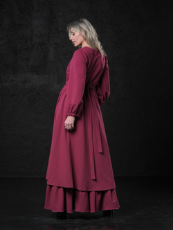 Платье на запах / фиалка