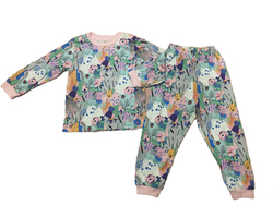 Пижама детская: штанишки,футболка с длинным рукавом на кнопках на плече из кулирки (100% хлопок) на рост 80,86,92,98 см