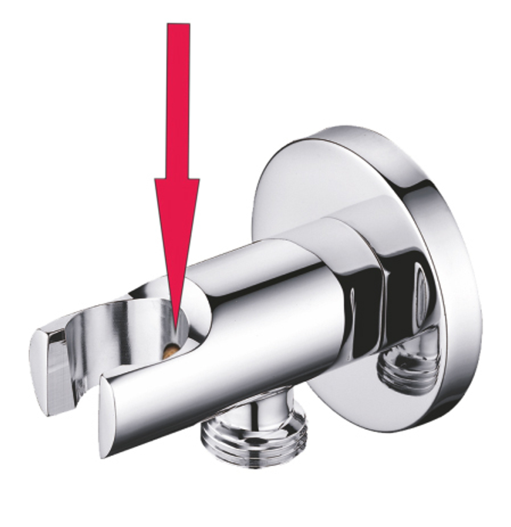Выход/держ/клапан (круглый, ХРОМ) GANZER