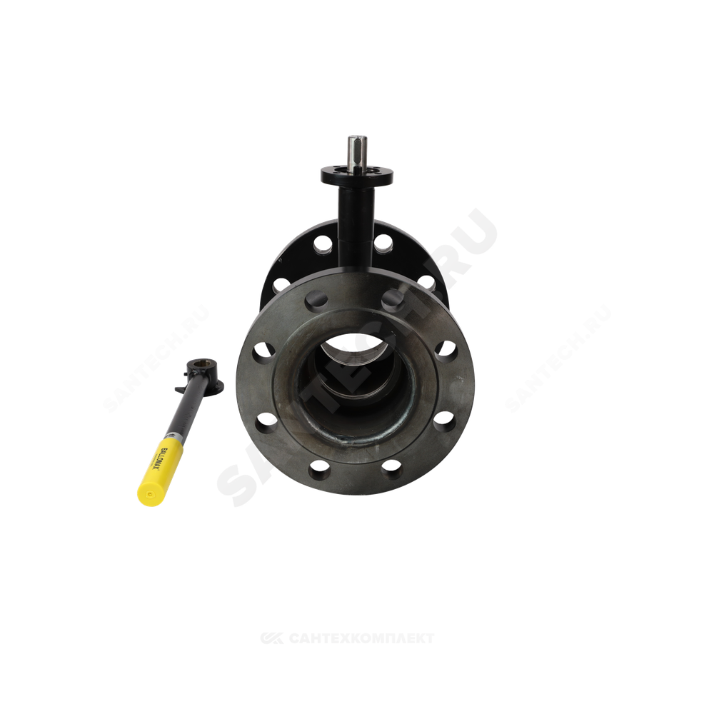 Кран шаровой сталь 09Г2С Ballomax КШТ 61.103 Ду 150 Ру25 фл L=350мм под электропривод с рукояткой ISO F10 BROEN КШТ 61.103.150.А.25