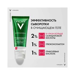 Vichy Normaderm Гель-сыворотка очищающая с эффектом пилинга, 125 мл