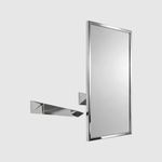 Зеркало настенное наклонное 800х600 мм нерж. сталь NOFER 08024.B глянцевый