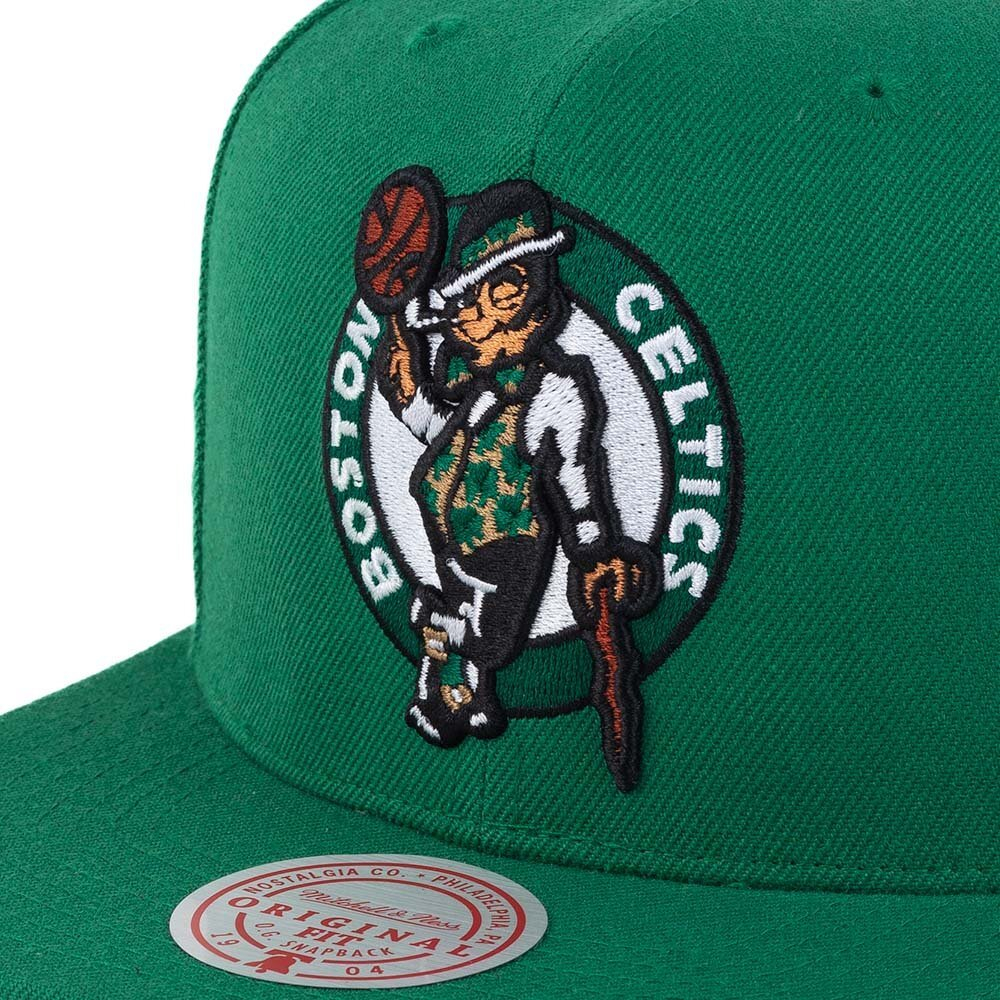 Кепка Mitchell&Ness NBA Team Ground 2.0 Snapback Boston Celtics Cap Green