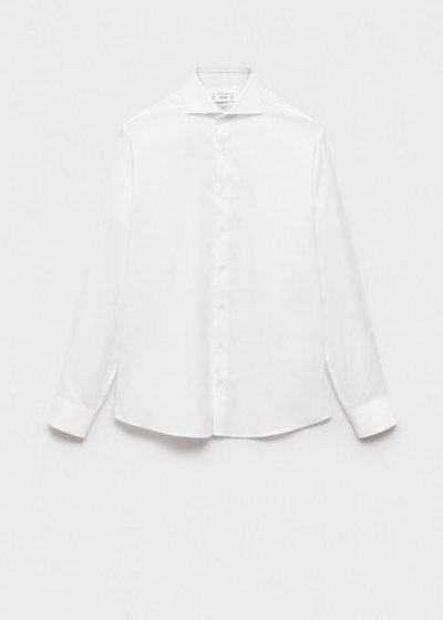 Костюмная рубашка slim fit из хлопка