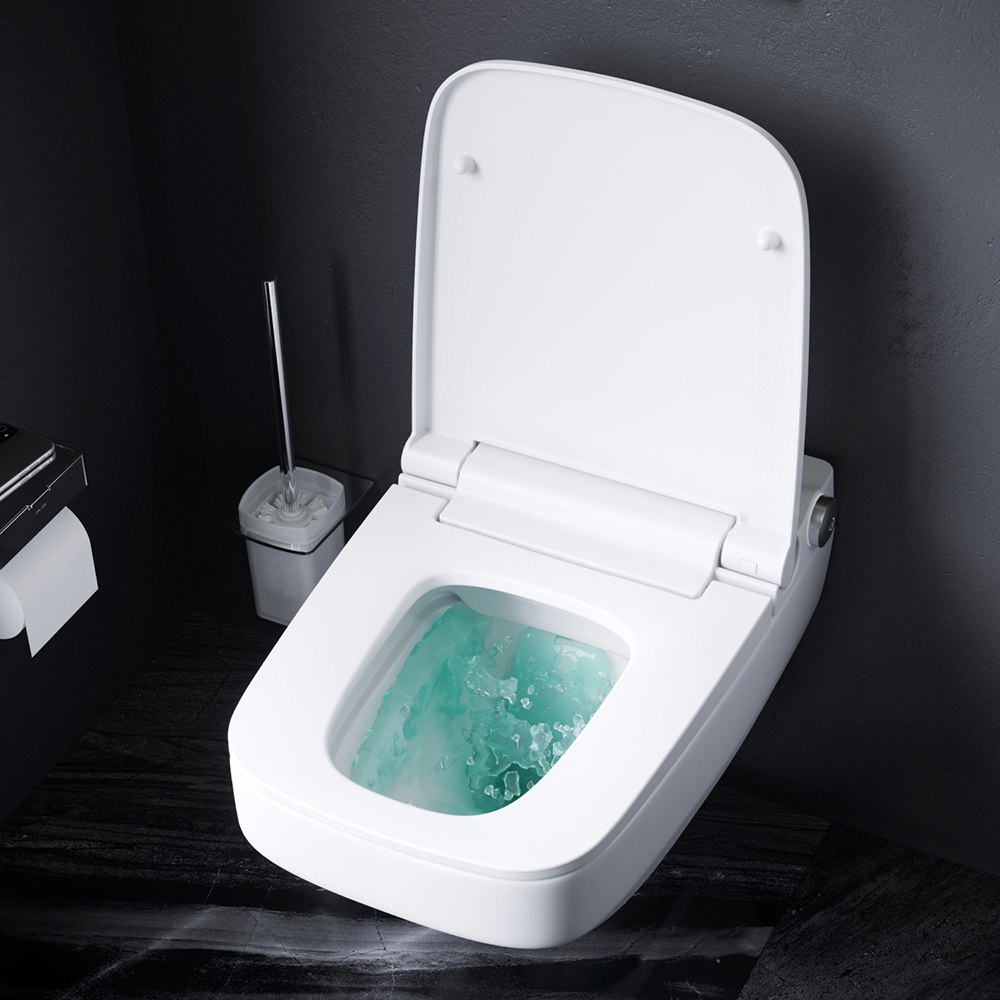 Комплект: Инсталляция с с подвесным унитазом FlashClean, с электронной крышкой-биде CleanCare и клавишей AM.PM Inspire V2.0 IS450A38.CCC50A