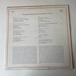 Винтажная виниловая пластинка LP Сборник Das Grosse Klassische Wunschkonzert Vol. 2. Большой Классический Концерт (Германия 1979)