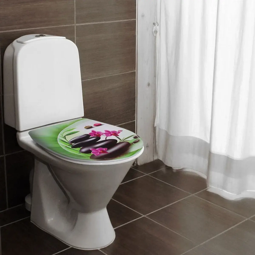 Сиденье для унитаза 36х42"Орхидея»