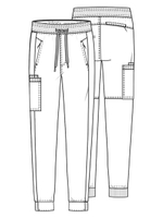 Брюки медицинские мужские Cherokee CK004A с пятью карманами, зелёный, M