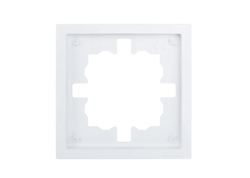 Рамка 1-ая LEZARD ZIMA горизонтальная б/вставок белая