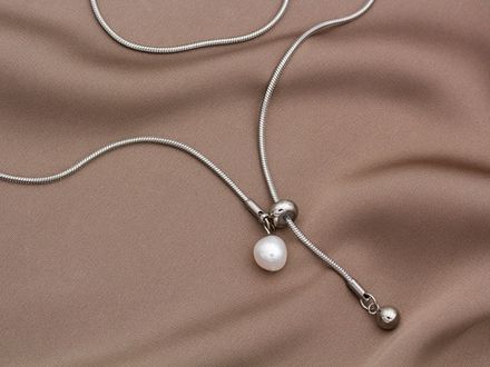 Чокер-галстук с жемчужиной