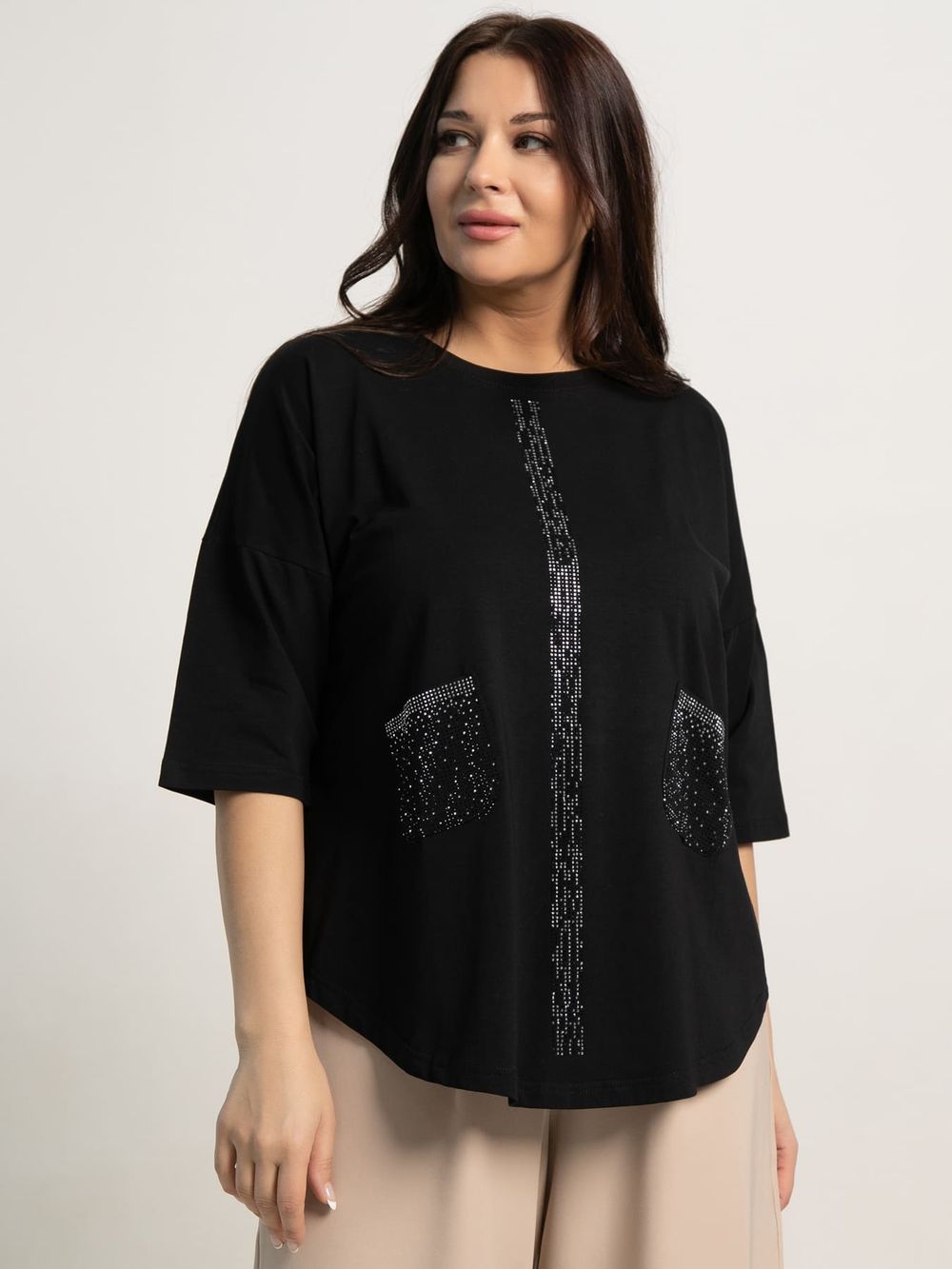 Блуза Магнит (черная) Б15442-24М LT Collection