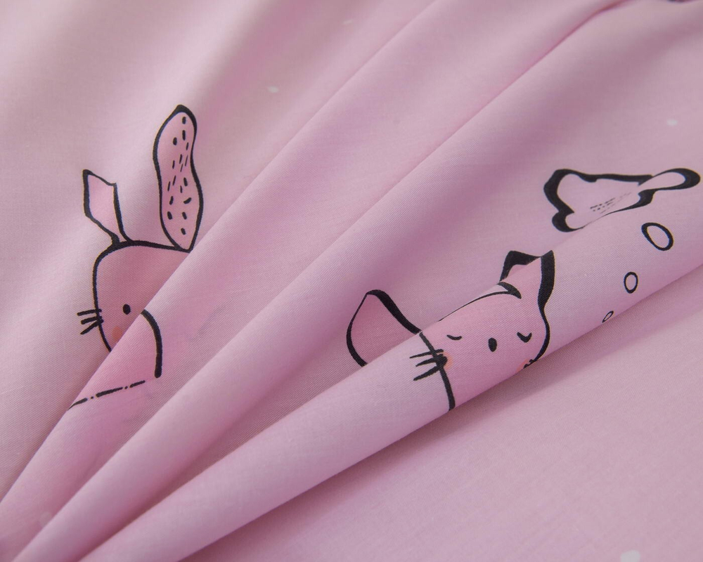 Детское постельное белье Sofi De MarkO Зайчонок розовое