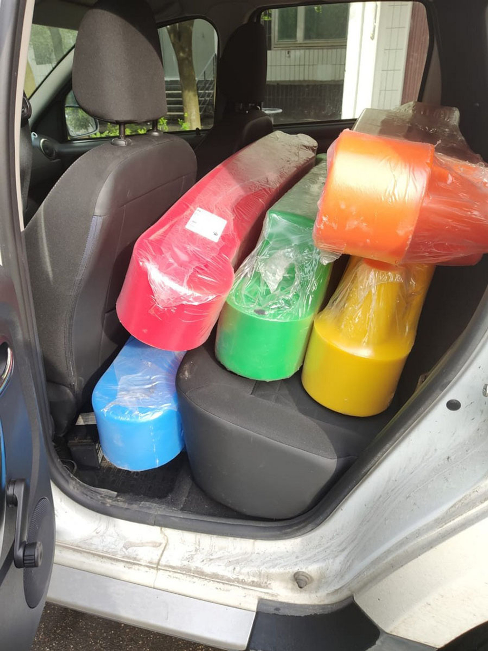 Песочница 4-х секционная Полимер-Групп(1260x1260x300см;16кг;) - арт.559241