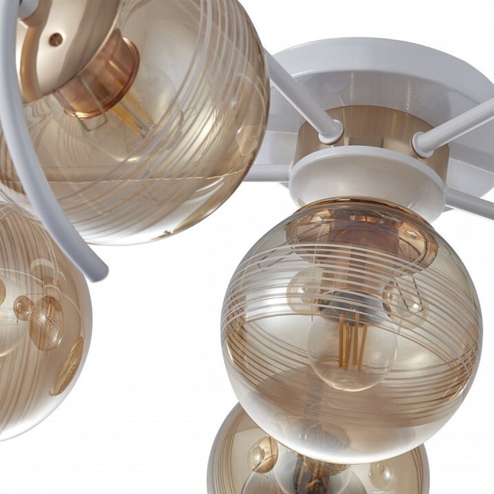 Потолочная люстра Arte Milano AMALFI-326208 326208/5+1 WH+FG