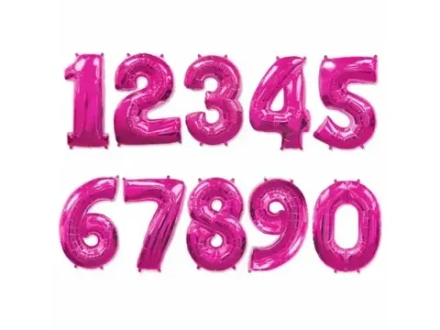 Цифра Фуксия 102см на выбор