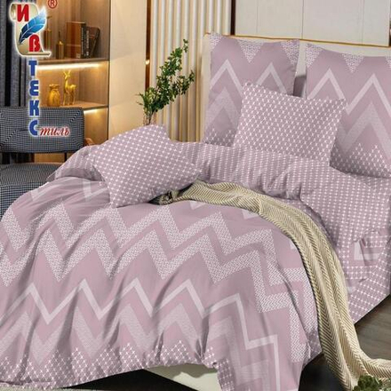 Комплект постельного белья "РУ. ИВТЕКС" дизайн: L-033, поплин Премиум-Люкс, 100% хлопок.